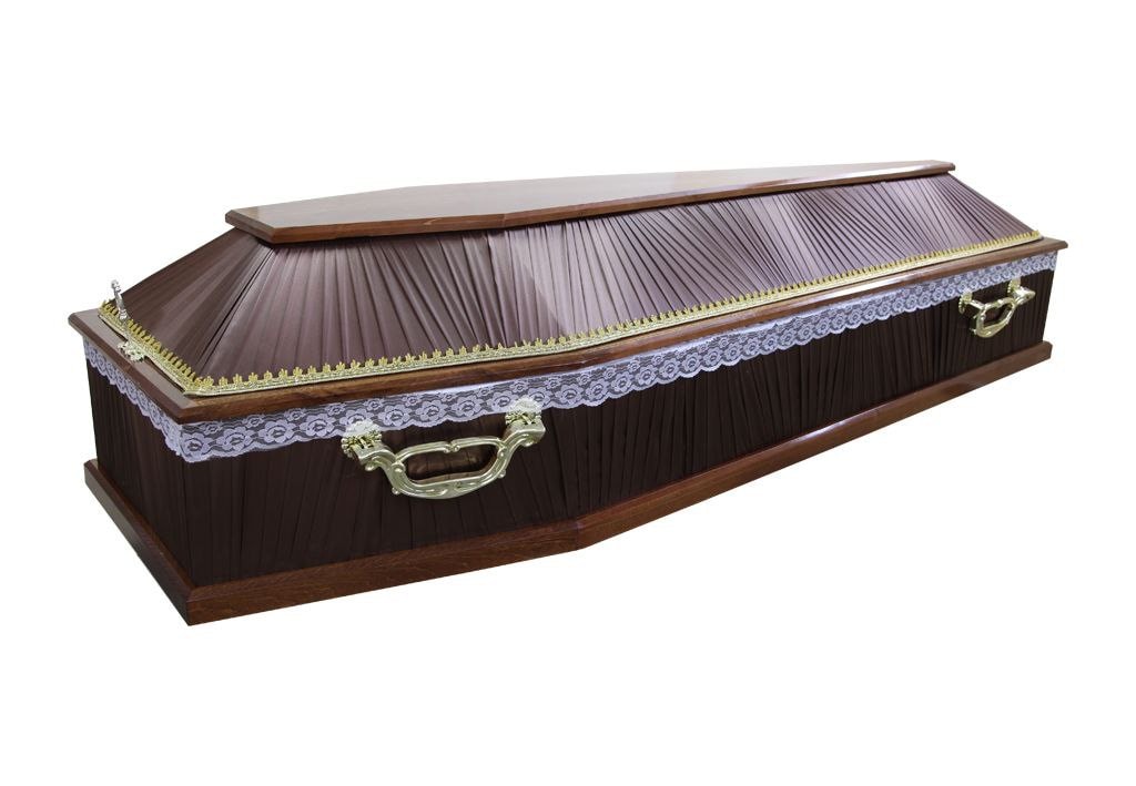 гроб скрипка коричневая